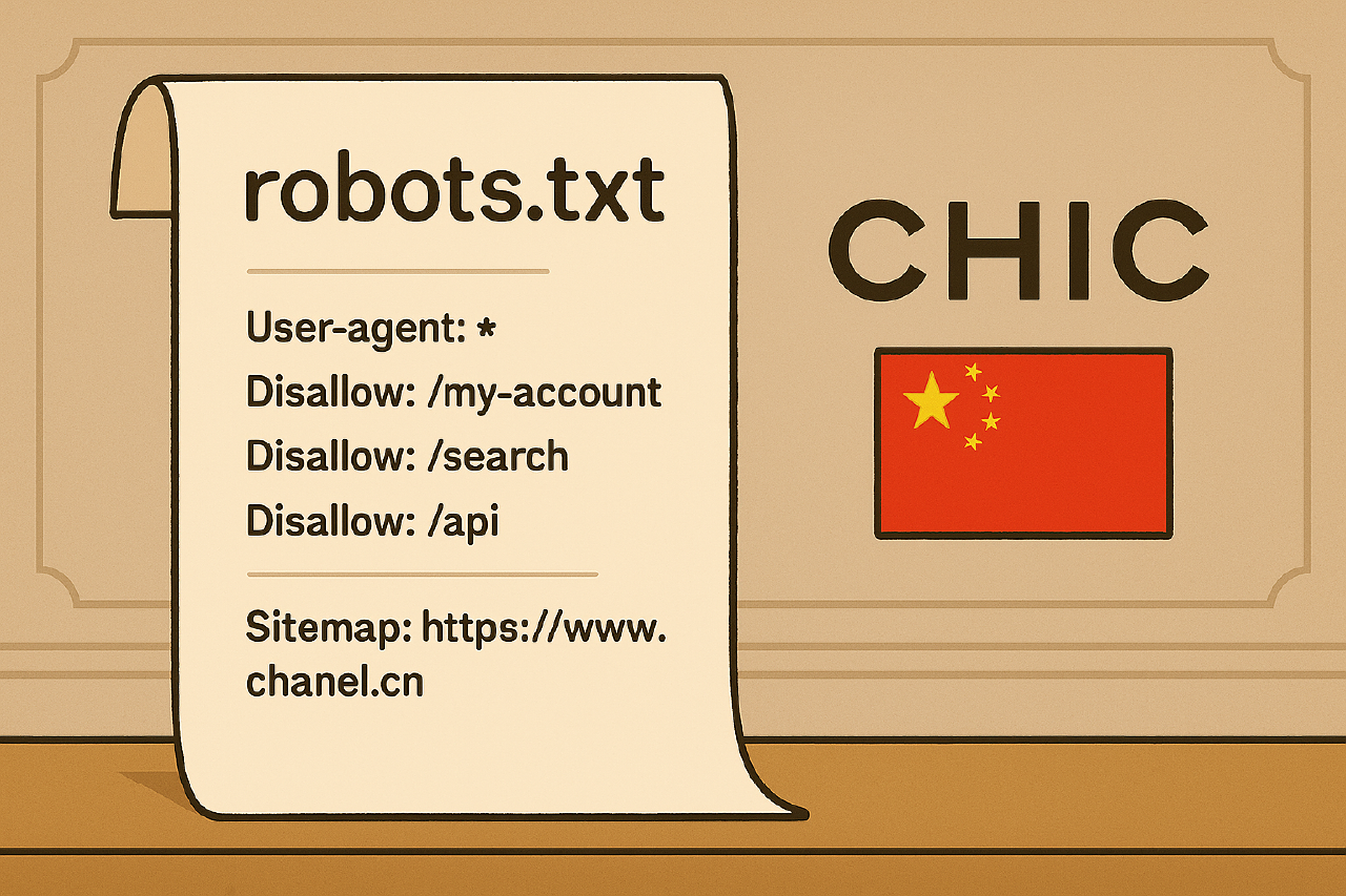 Configuration de Fichier robots.txt .cn pour CHANEL